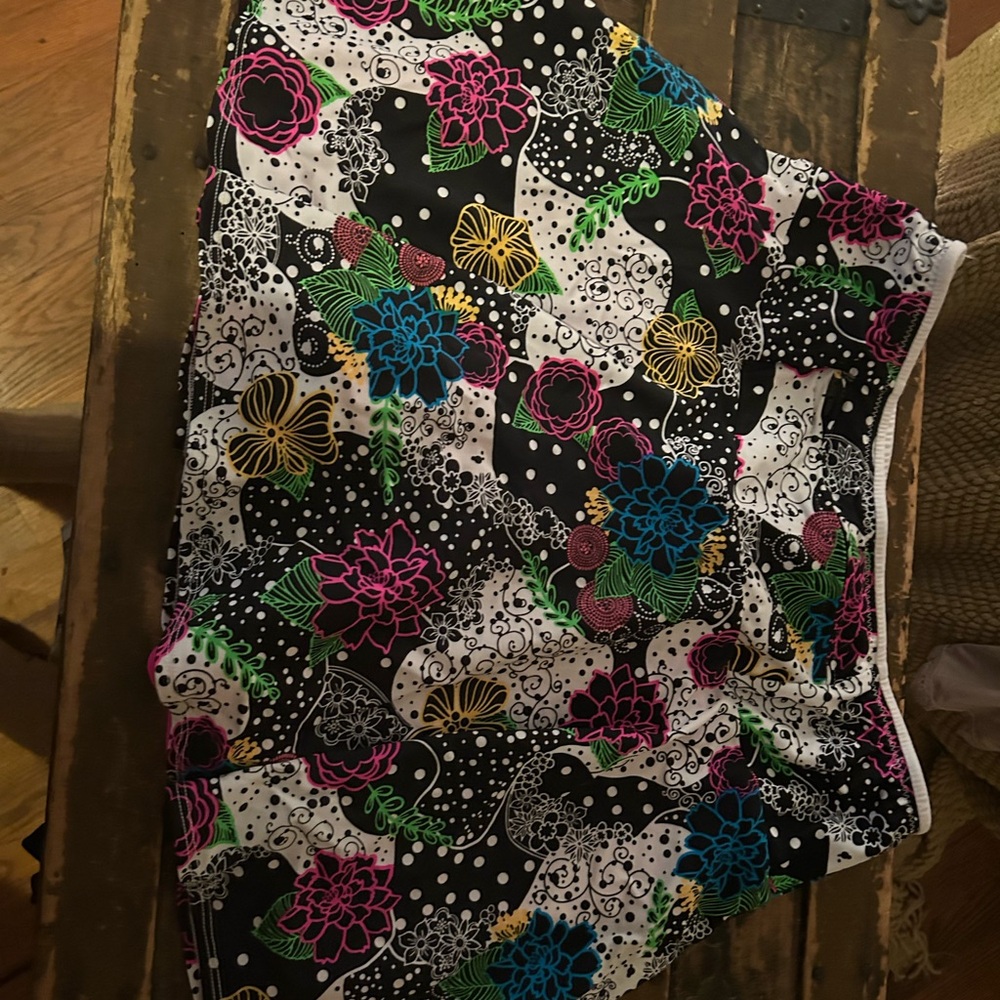 SPARKLE Floral Patterned Skirt RUNNING SKIRT